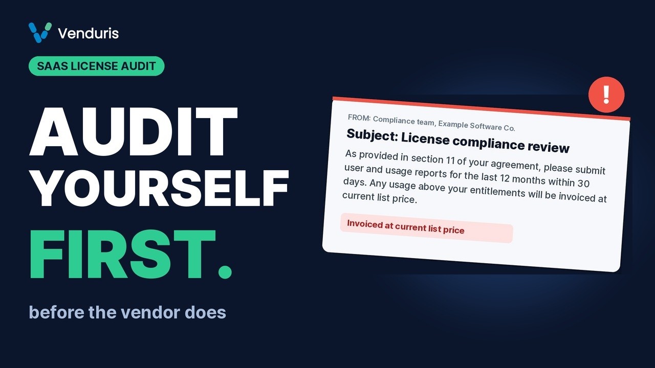 SaaS license audit: audit yourself before the vendor does